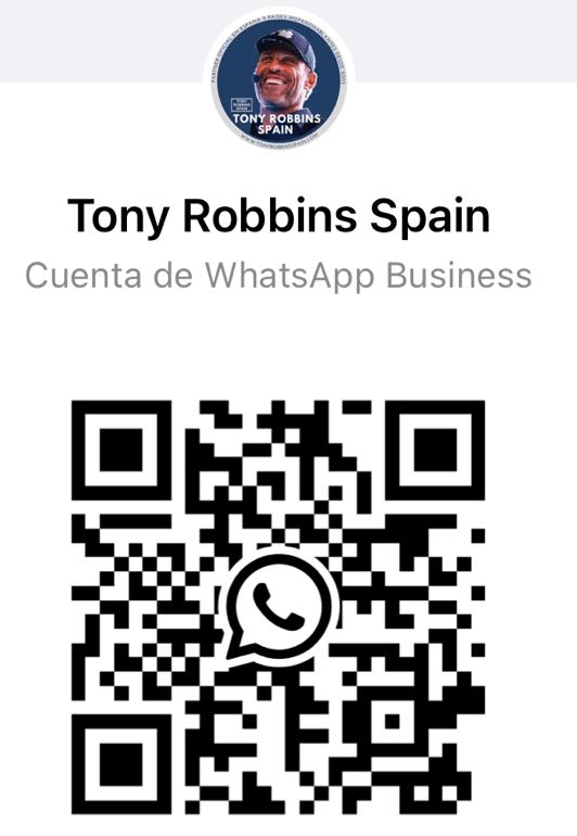 QR Whatsapp Business Tony Robbins Spain