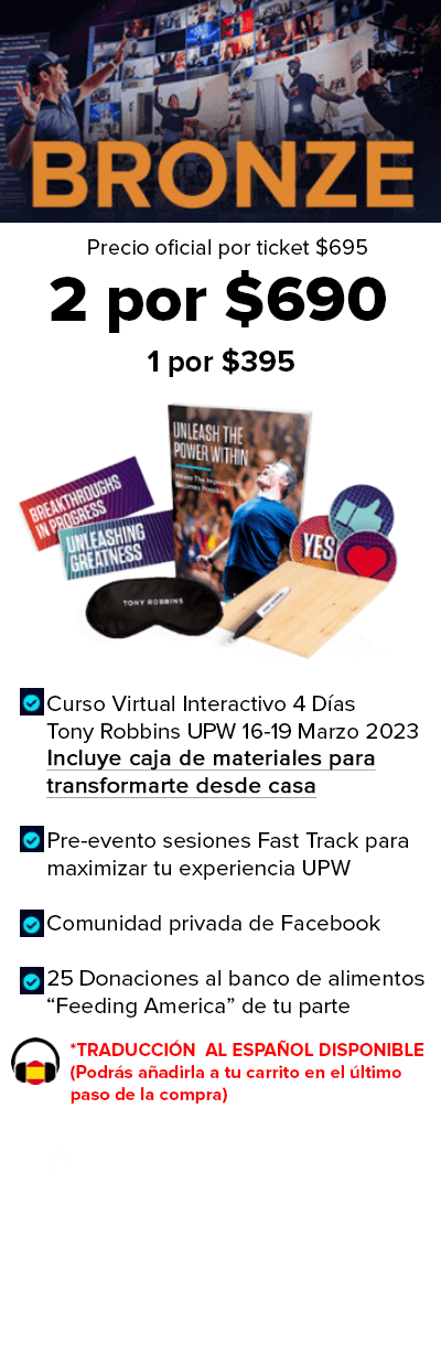Tony Robbins Virtual Marzo 2023 español
