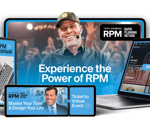 1 Ticket en INGLÉS Curso Tony Robbins Rapid Planning Method Virtual 17-19 Abril 2026