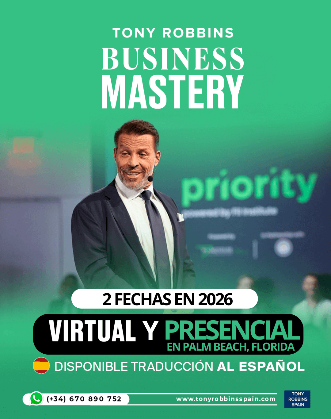 Tony Robbins Business Mastery en español 2026