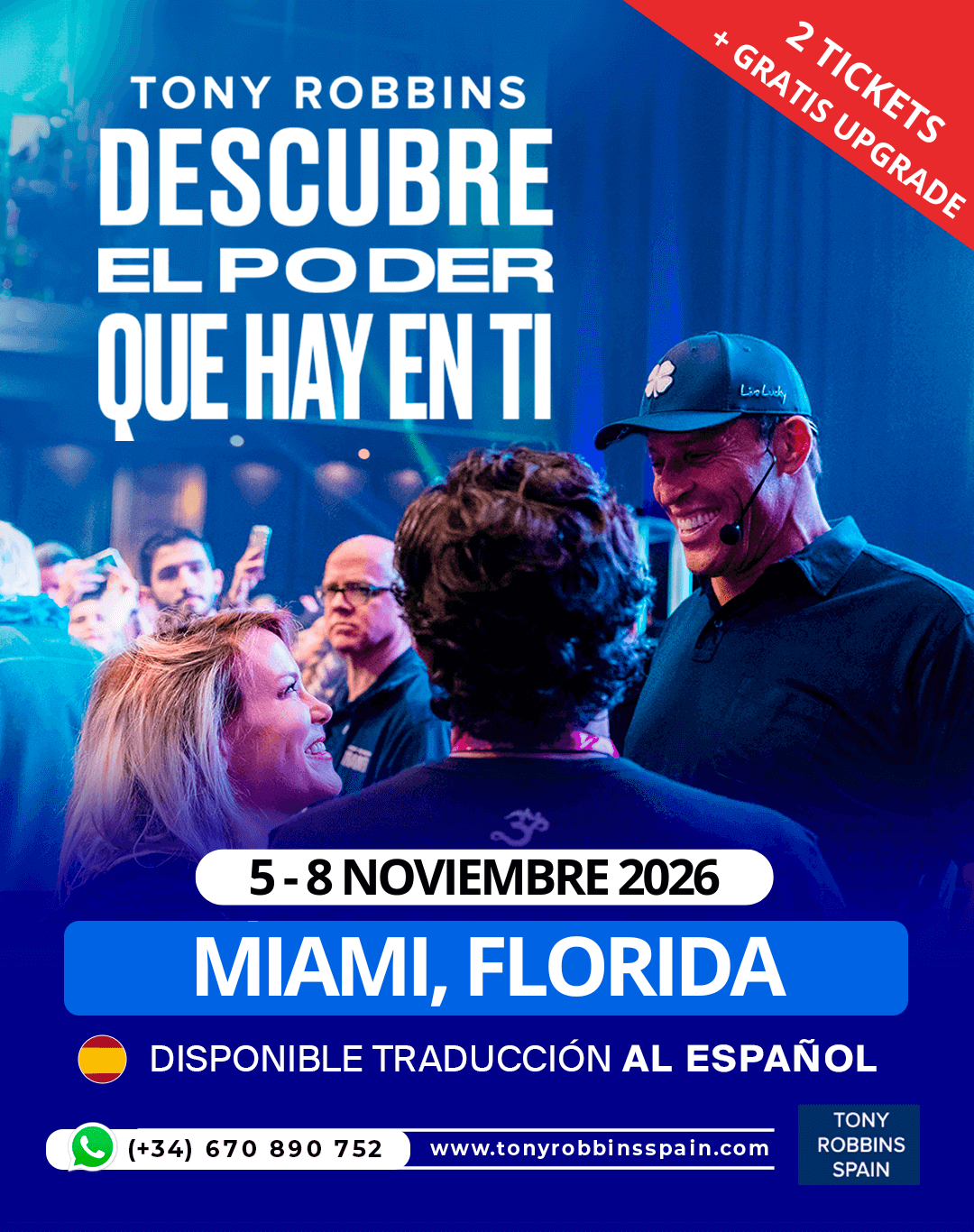 UPW Tony Robbins 2026 Miami en español