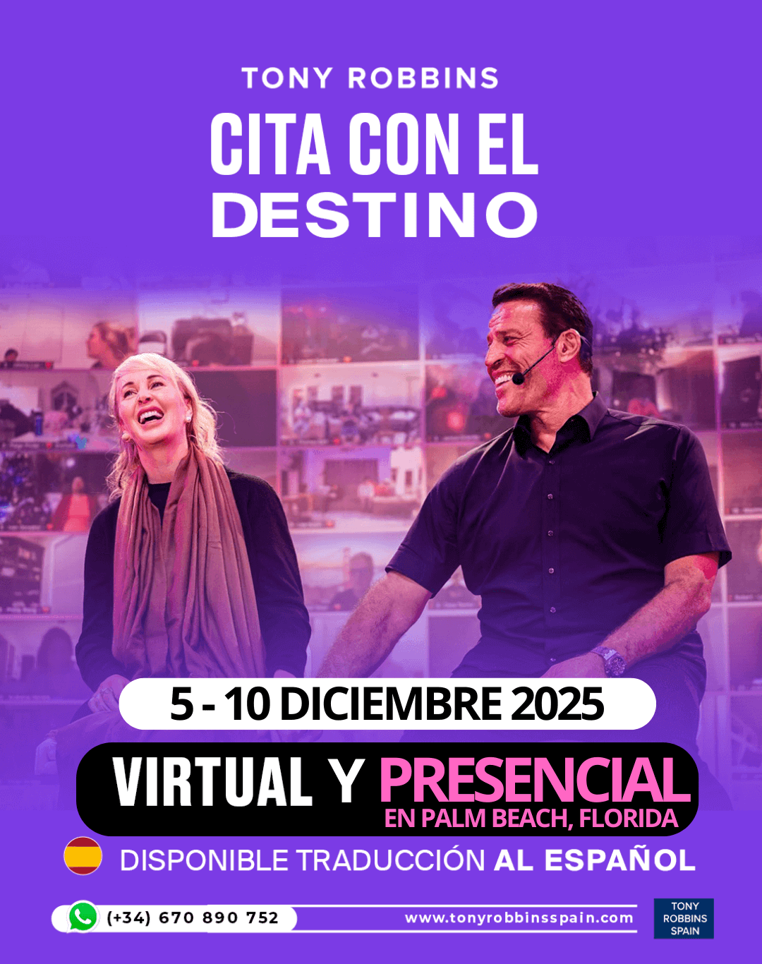Date with Destiny 2025 Tony Robbins Spain curso en español