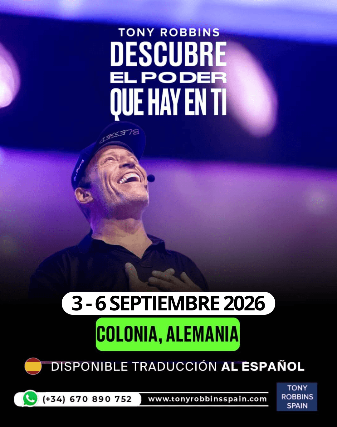 Tony Robbins Alemania Europa en español 2026