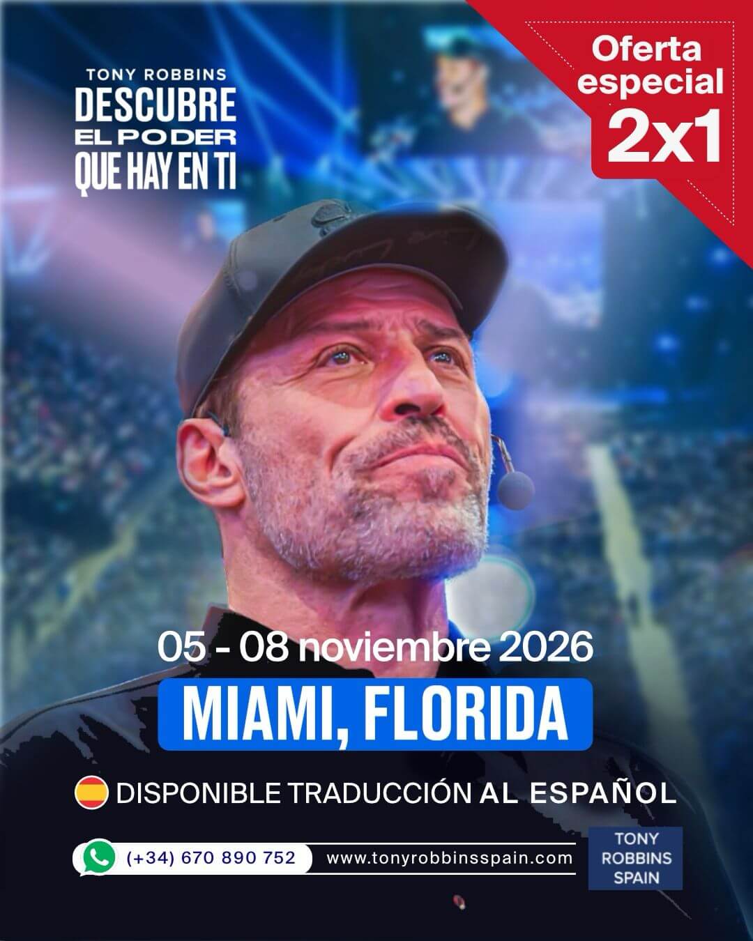 Tony Robbins UPW Miami en español 2026