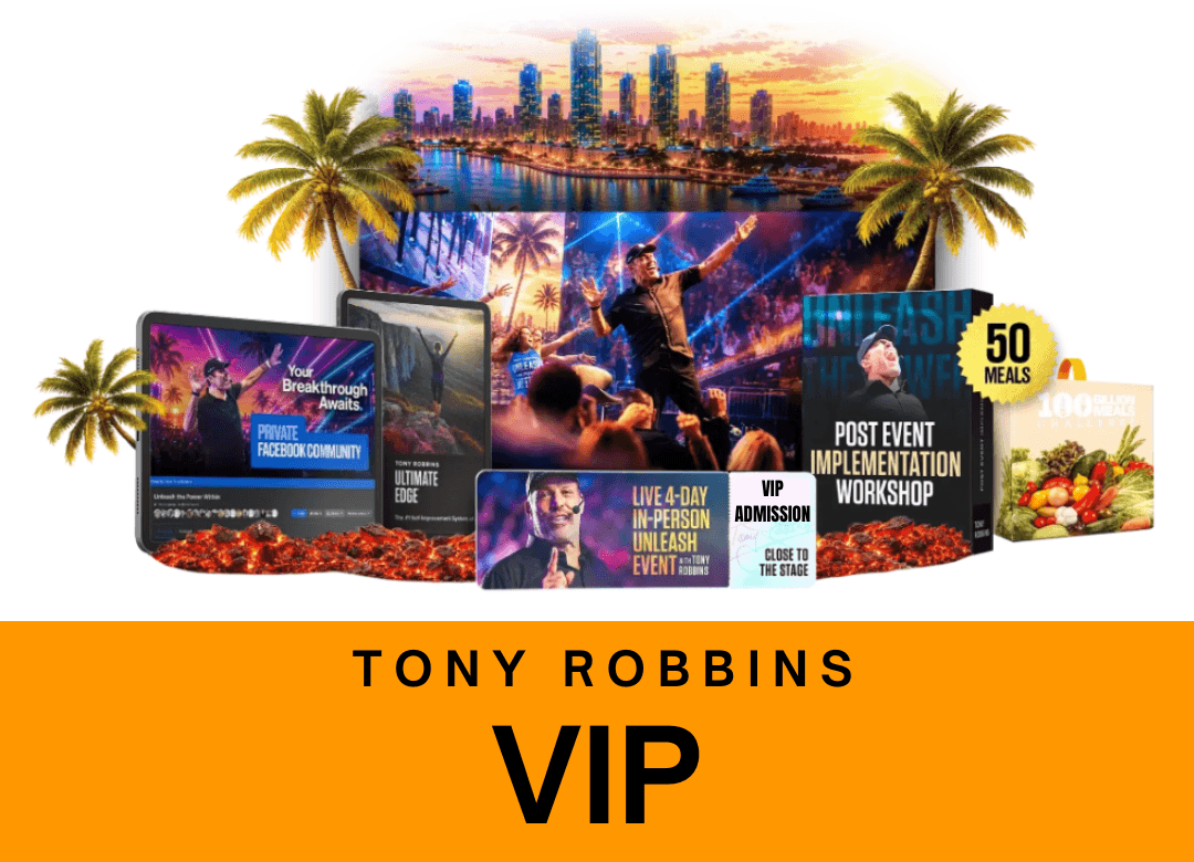 Tony Robbins Tickets en español curso Miami 2026 categoría VIP