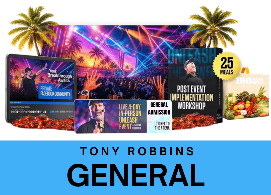 Tony Robbins Tickets en español curso Miami 2026 categoría General